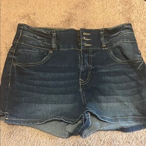 Blue Spice Blue Jean Shorts High-Waisted Stretch